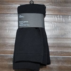Free Press Legwear Footless Fleece Tights